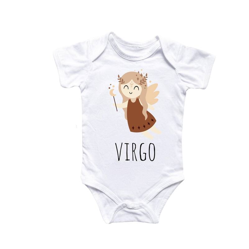 Virgo Zodiac - Baby Boy Girl Clothes Infant Bodysuit Funny Cute Newborn 2 - White - 0-3M