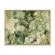 preview thumbnail 3 of 10, Designart "Green Luxury Abstract Fluid Art I" Modern Framed Canvas Wall Art Print