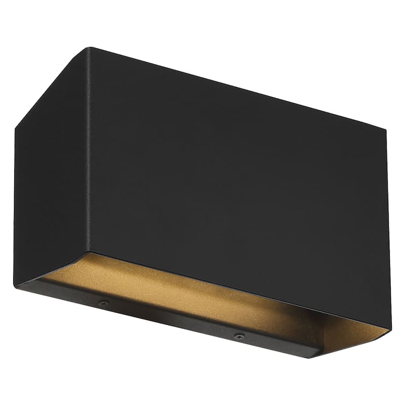 Amora Bi-Directional Wide Outdoor LED Wall Mount Light.