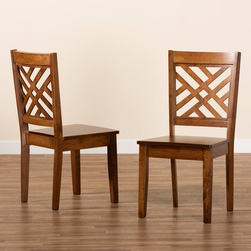 Caron Modern and Contemporary Transitional 2-Piece Dining Chair Set