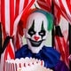 preview thumbnail 11 of 12, Haunted Hill Farm Animatronic Hanging Clown with Lights and Sound, Indoor or Covered Outdoor Halloween Decoration