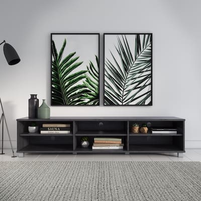 Hollywood Low Profile Modern TV Stand, for TV's up to 85"