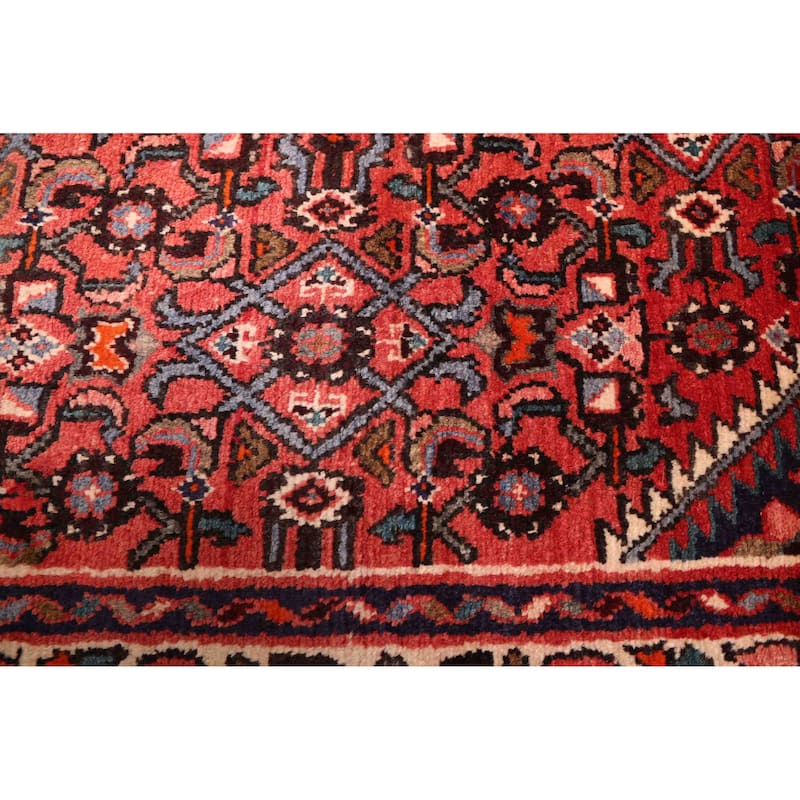 ECARPETGALLERY Hand-knotted Andelz Red Wool Rug - 3'7 x 10'4