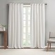 preview thumbnail 3 of 23, Cashel Texture Striped 100-percent Recycled Fiber Woven Antimicrobial Window Panel Pair by Clean Spaces - 84" Panel