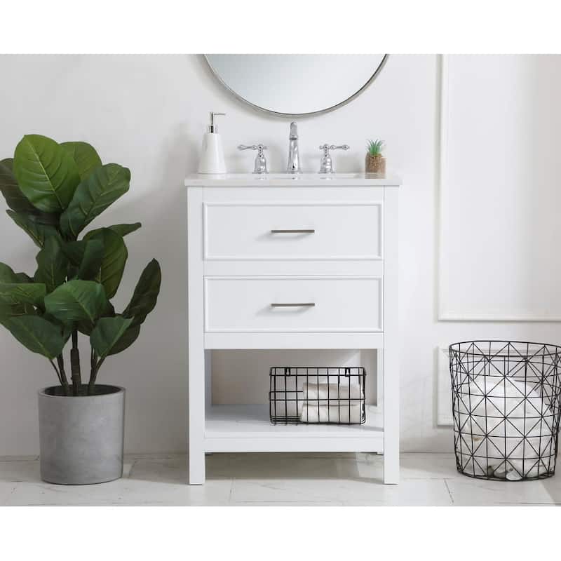 Elegant Lighting VF19024 Sinclaire 24" Free Standing Single Basin
