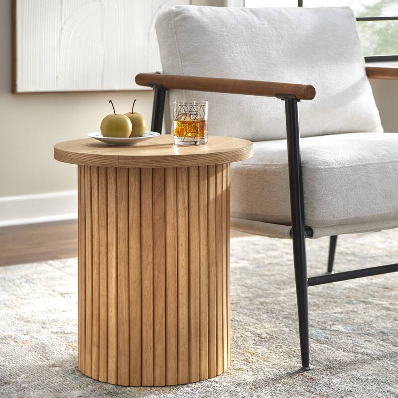 Lifestorey Kendrick Fluted End Table