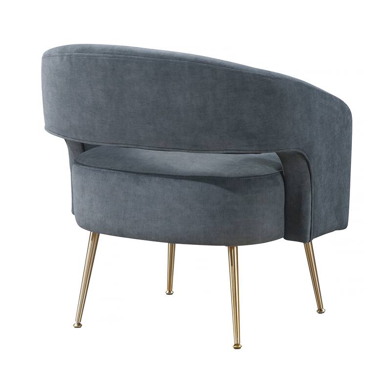 Sonoma 27.5" Velvet Accent Chair - Gold Finish Metal Legs