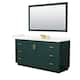 Option Green, Gold Trim, Giotto Quartz Top