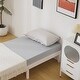 preview thumbnail 7 of 26, Basic Bed Frame Twin Wooden Bed