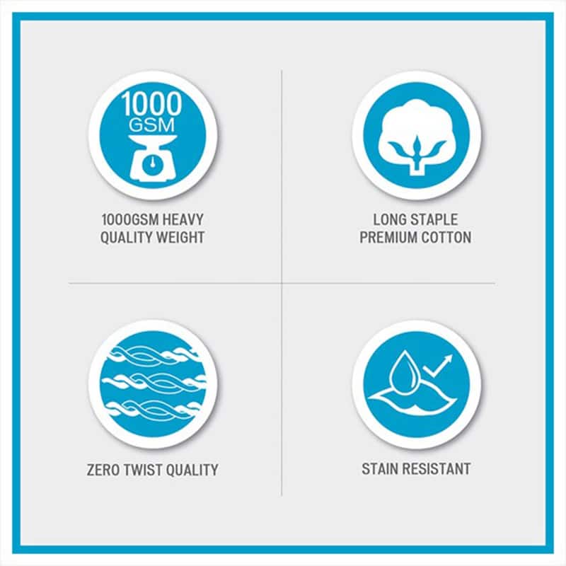 Madison Park Signature Splendor 1000gsm 100-percent Cotton 6 Piece Towel Set