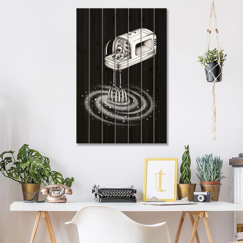 Mix It Up II Print On Wood by Enkel Dika - Multi-Color