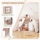 preview thumbnail 27 of 28, EROMMY Kids Tent Playhouse with LED Star Lights and Padded Mat, Large Indoor Toddler Tent for Boys and Girls.
