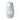 Volta II Tall White / Gray Abstract Pattern Glass Vase