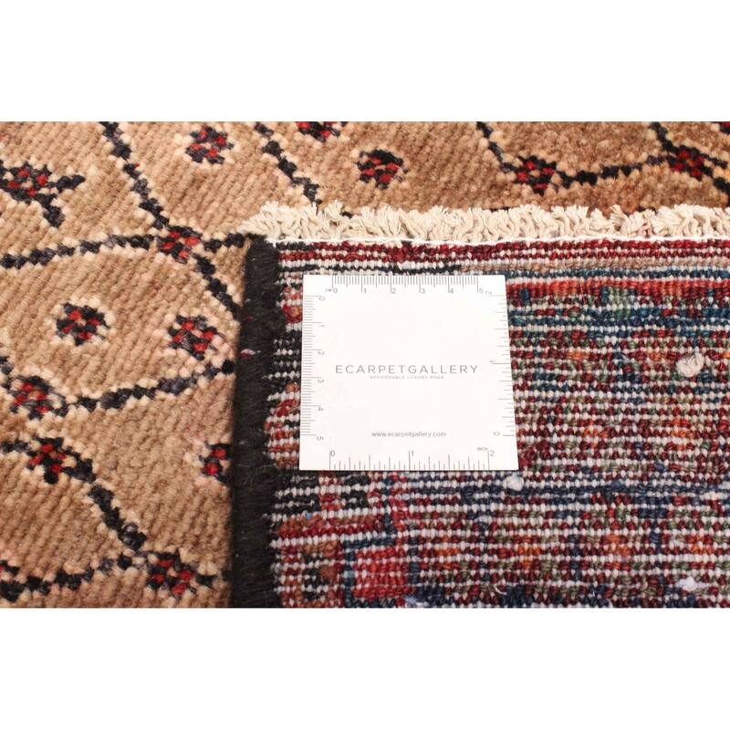 ECARPETGALLERY Hand-knotted Anatolian Vintage Brown Wool Rug - 4'0 x 8'4