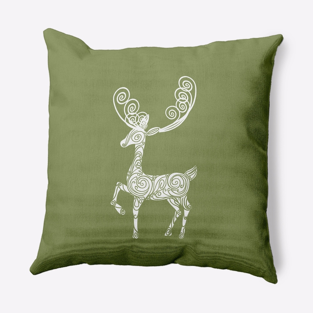 A&B Home 18-inch Glam Deer Accent Throw Pillow