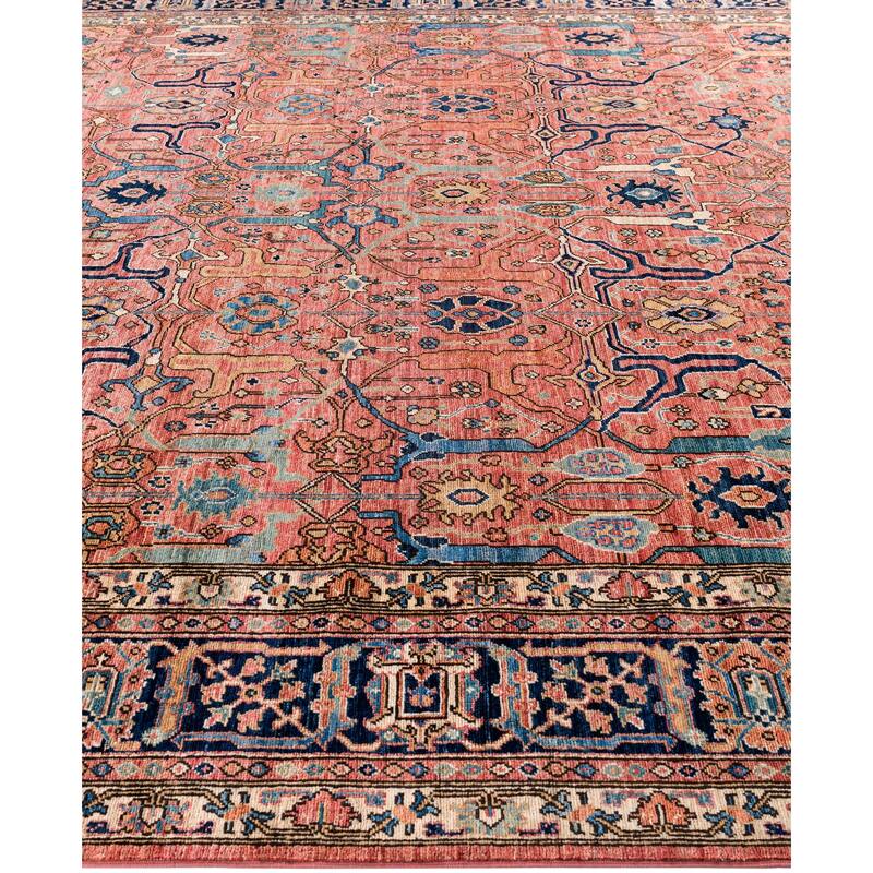 Serapi One-of-a-Kind Hand-Knotted Area Rug - Pink - 9' 0" x 11' 10"