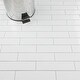 preview thumbnail 9 of 12, Merola Tile Metro Soho Subway Glossy White 1.75" x 7.75" Porcelain Floor and Wall Tile