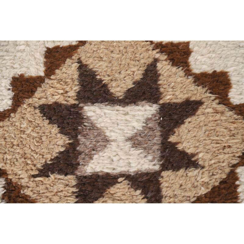 Anatolian Beige Turkish Runner Rug Hand-knotted Wool Carpet - 3'5"x 10'9"