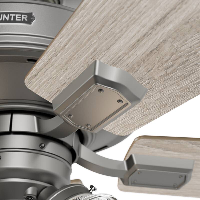 Hunter 52" Crestfield Ceiling Fan w/ LED Light Kit, Pull Chain - Farmhouse, Transitional - EASY INSTALLATION!