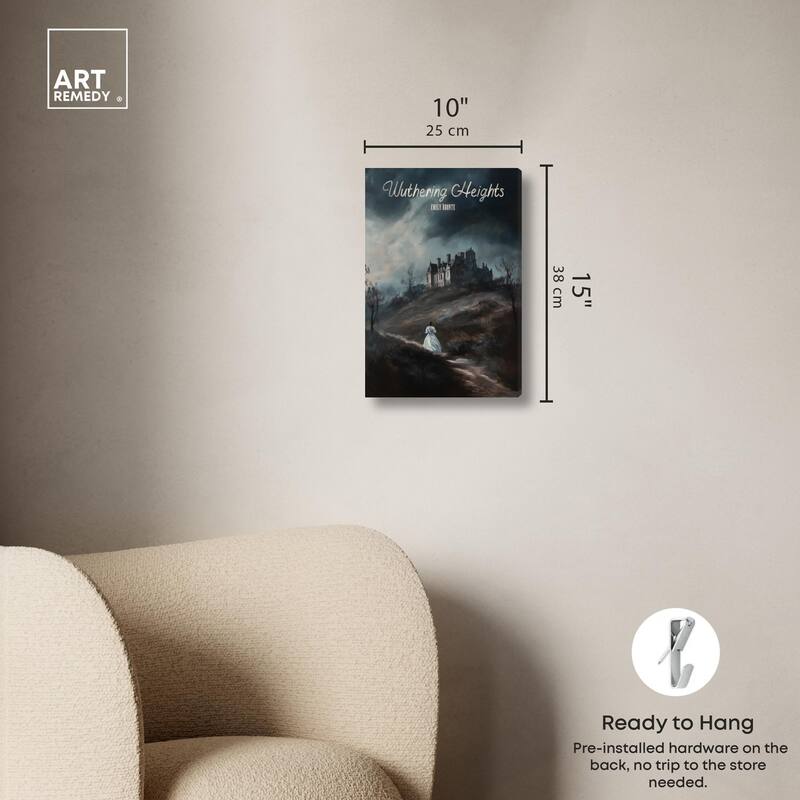 Wuthering Heights Cover Canvas by Art Remedy, Gallery Wrapped