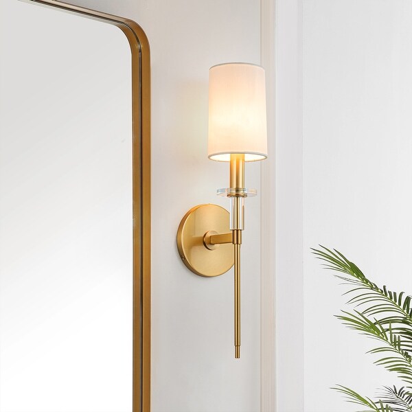 White and gold sconce hotsell