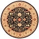 preview thumbnail 92 of 96, SAFAVIEH Handmade Antiquity Izora Traditional Oriental Wool Rug 3'6" Round - Black - Round