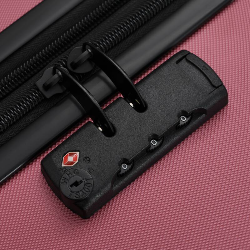 Luggage Sets 5 Piece with Front Opening, Hardside Expandable Carry On Suitcase Set with Double Spinner Wheel, with USB Port