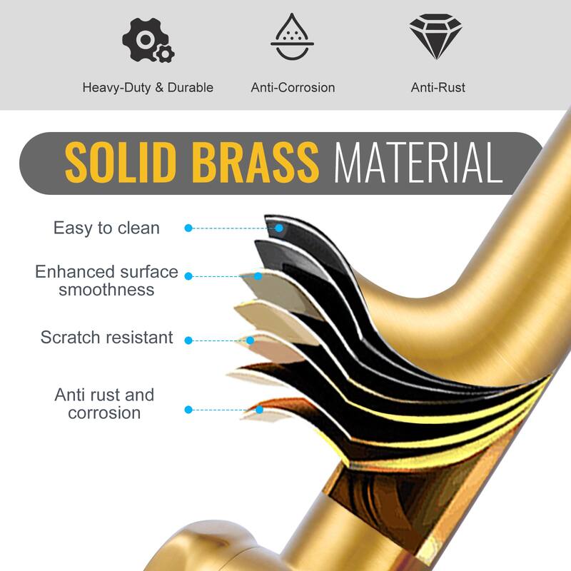 WOWOW Modern Foldable Filling Faucet with Dual-Joint Swivel Arm