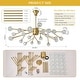 preview thumbnail 24 of 26, Modern Sputnik Chandelier Gold Glam K9 Crystal Chandelier Pendant Light