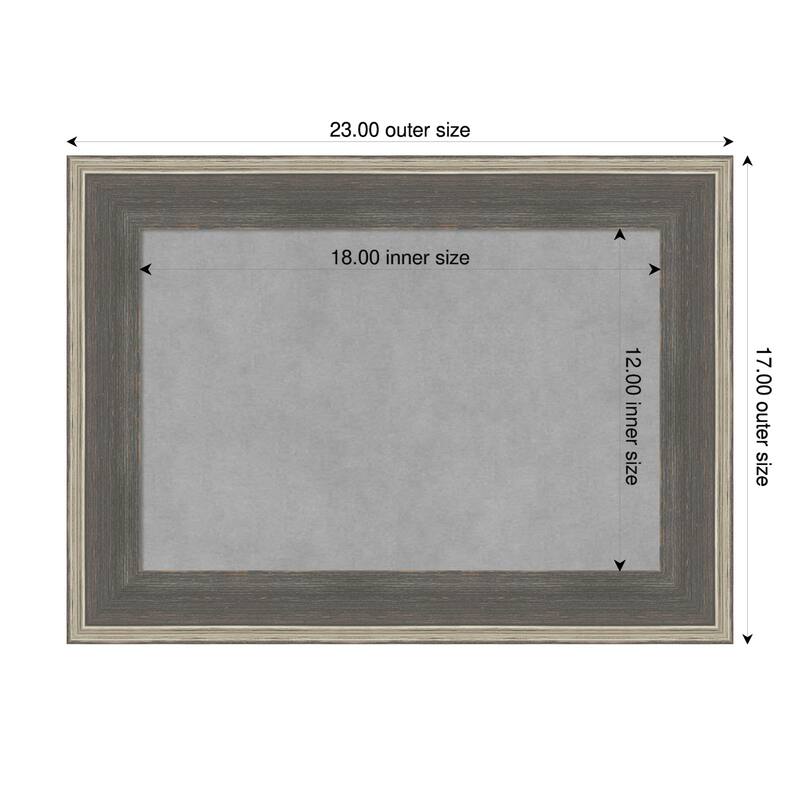 Amanti Art Cottage Grey Silver Framed - 23 x 17 in