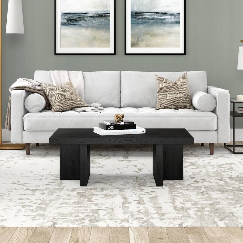 Dimitra 44" Wide Rectangular Coffee Table