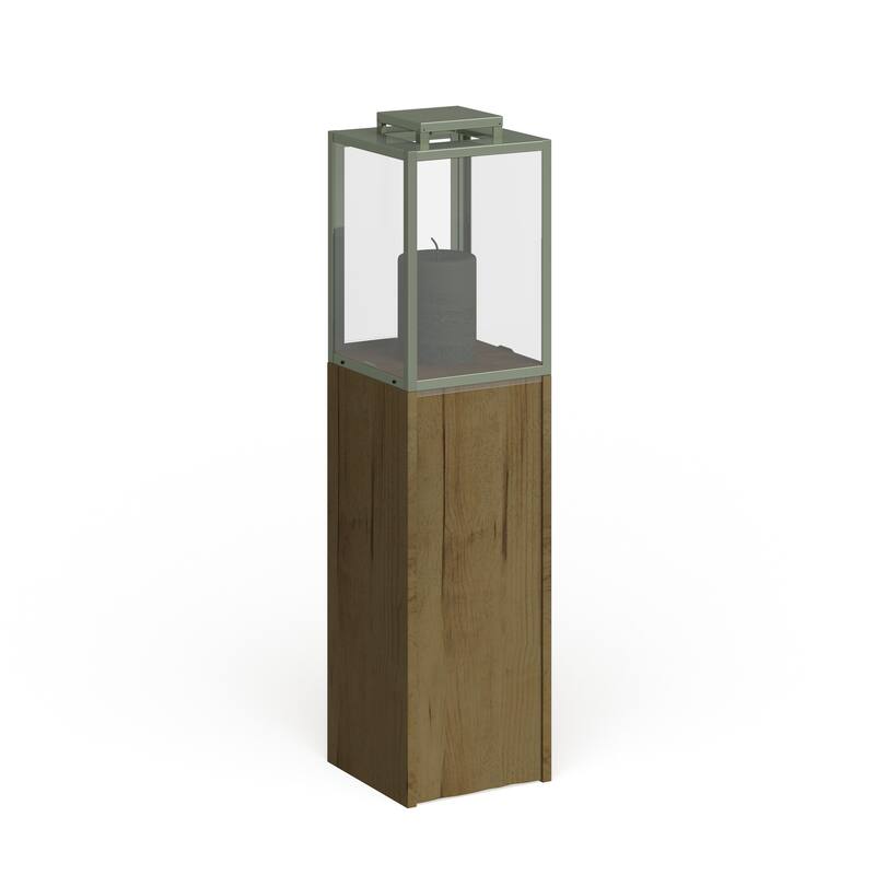 Brown Mango Wood Handmade Decorative Indoor Outdoor Candle Lantern