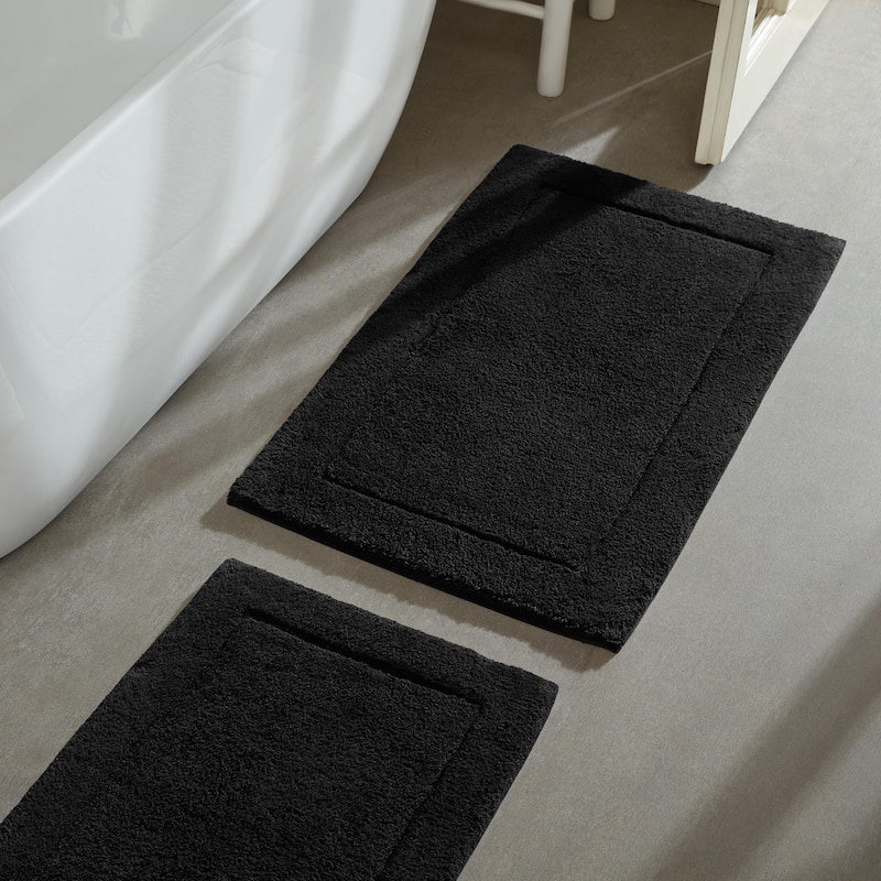 Calvin Klein Essence Solid Cotton 2 Piece Bath Rug Set
