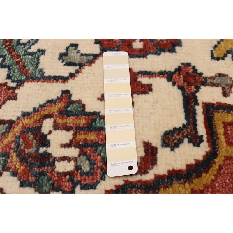 ECARPETGALLERY Hand-knotted Jules Serapi Cream, Copper Wool Rug - 8'8 x 11'11