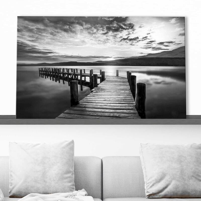 "Evening Dock " by Mike Calascibetta Print on Canvas