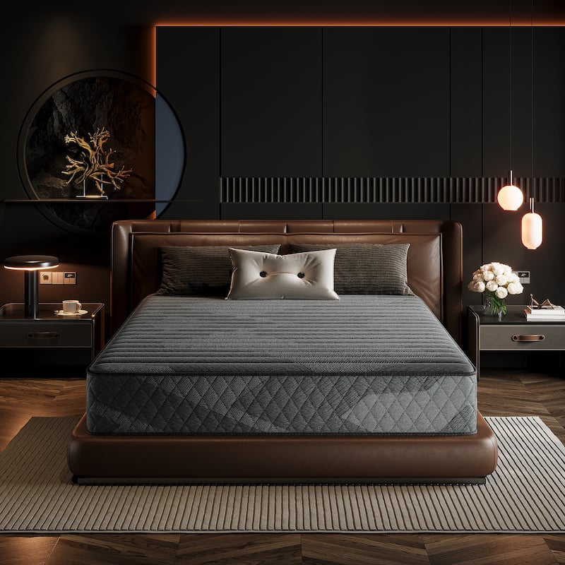 SweDrea 10 in. Medium Firm Gel-infused Memory Foam Hybrid Mattress Cooling and Breathable with CertiPUR-US, SGS and OEKO-TEX