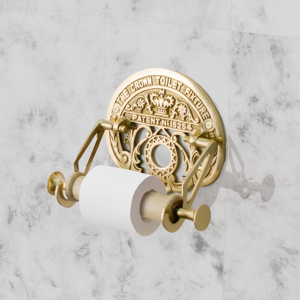 Sleek Toilet Paper Holder with Folding Arm and Reserve Compact Freestanding  Metal Holder - Diameter 8 inches X 22 H - Bed Bath & Beyond - 18072165