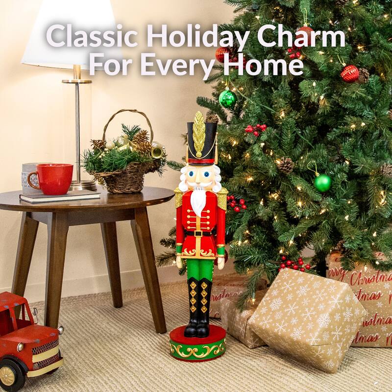 Sunnydaze Kristoff the Nutcracker Soldier Christmas Decor - 29"