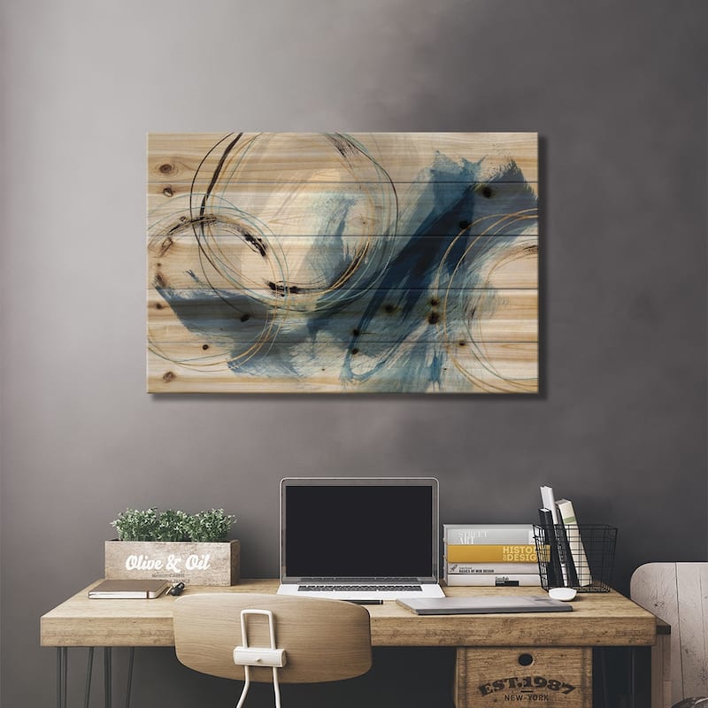 Detour Print On Wood by Isabelle Z - Multi-Color