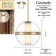 preview thumbnail 2 of 9, Minka Lavery 3885-L Divinely 17" Wide LED Crystal Pendant