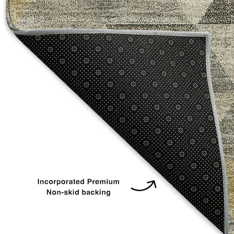 Premium Washable Super Soft Modern Mid Century Mayfield Rug