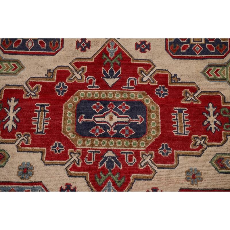 Kazak Oriental Area Rug Hand-Knotted Living Room Wool Carpet - 8'2" x 10'5"