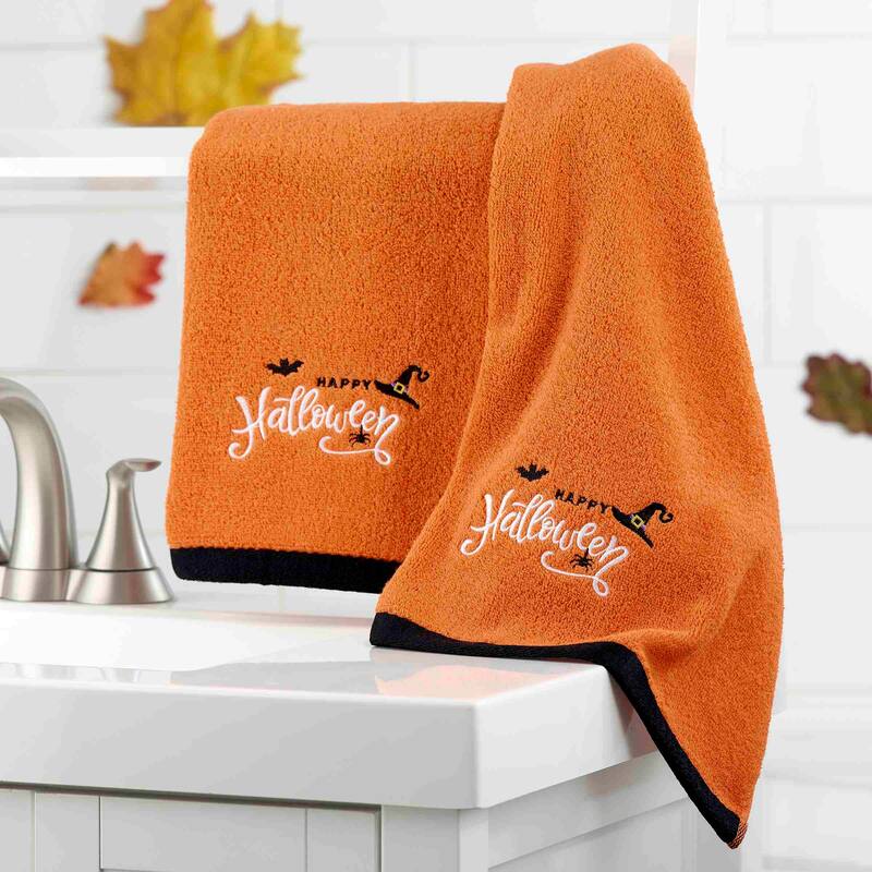 Avanti Happy Halloween Icons Halloween 2-Pack Hand Towels