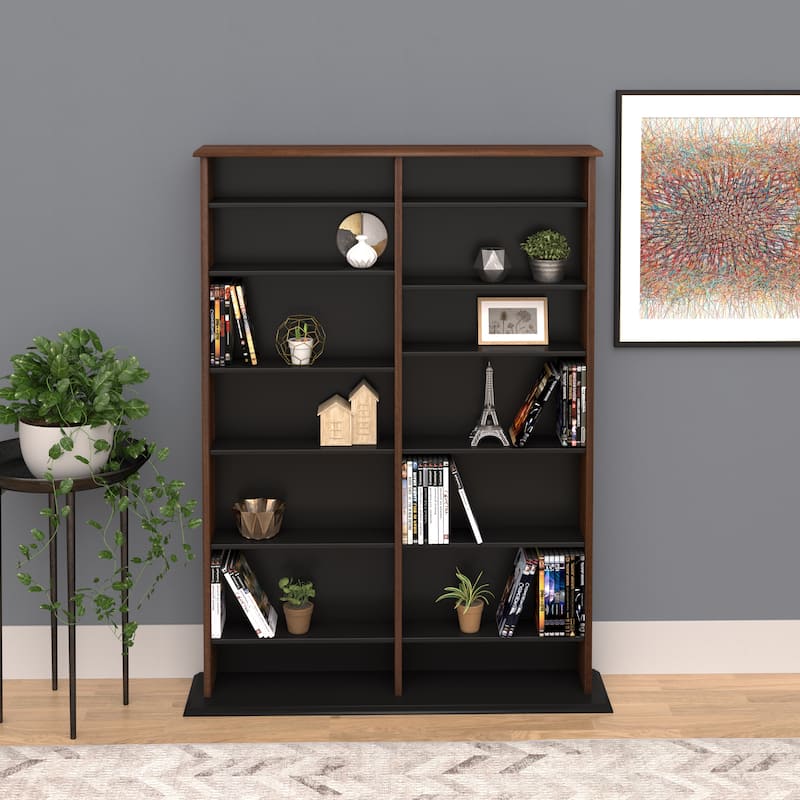 Prepac Media Storage Display Cabinet 8.75" D x 38.75" W x 51" H