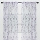preview thumbnail 12 of 17, Chanasya Floral Sheer Window Bedroom Curtain Panel Pair (Set of 2)
