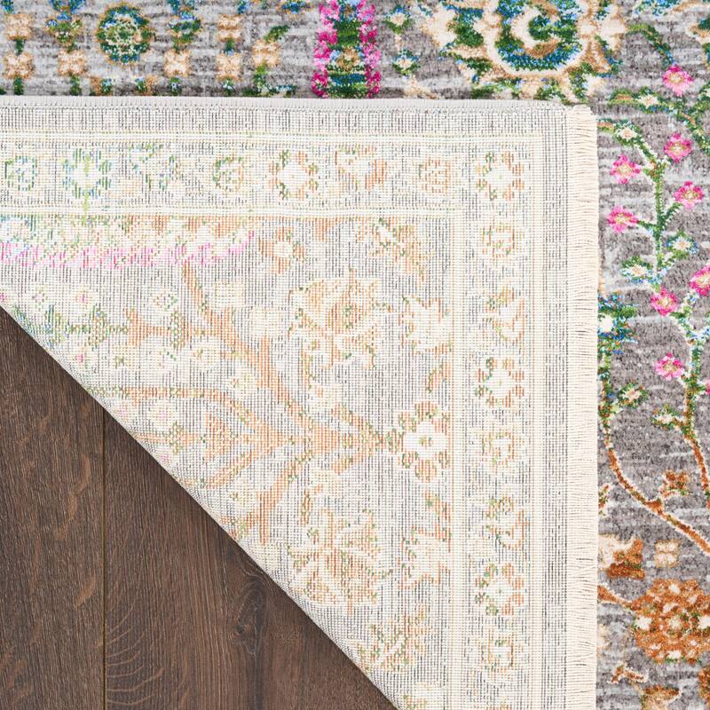 Nourison Quaint Harmony Indoor only Blue Floral Area Rug