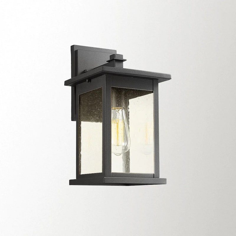 Outdoor Wall Sconce, Exterior Lighting, Outdoor Lantern - 1Pack - Black