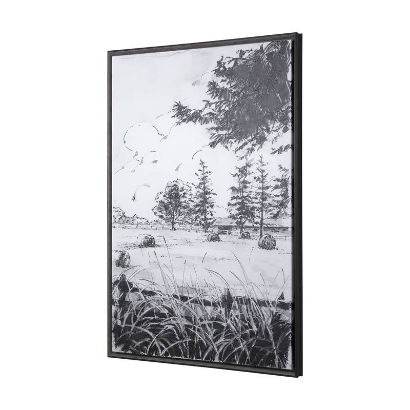 Farm View I (40 x 60) Framed Canvas Art Print