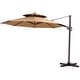 preview thumbnail 34 of 33, VredHom 11.5FT Dual Wind Vent Offset Cantilever Canopy Patio Umbrella