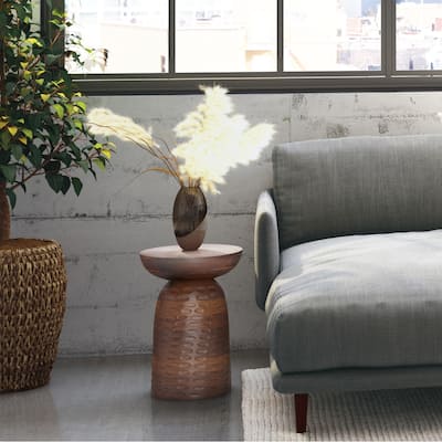 WYNDENHALL Willis 13" Wide Solid Wood Contemporary Accent Table & Fully Assembled - 12.6" D x 12.6" W x 17.7" H